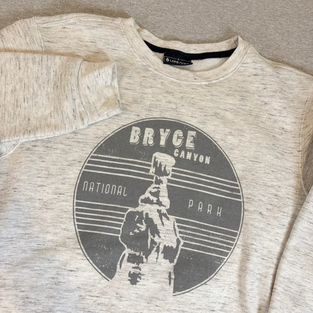 Bryce Canyon National Park Sweatshirt Mens M Gray Graphic Pullover‎